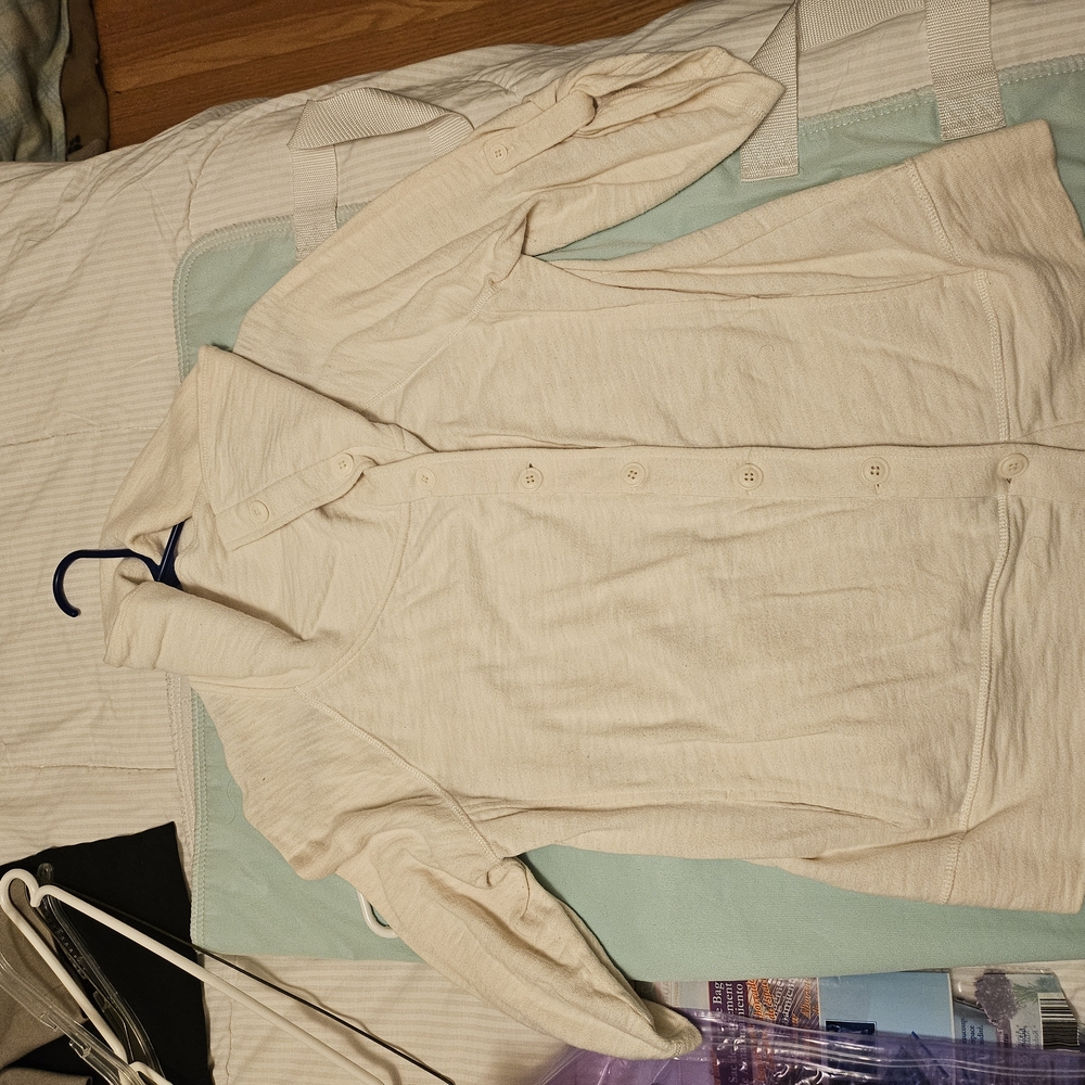 Cream Button-Up Shirt